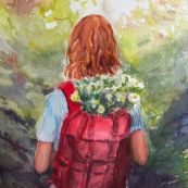 10 ~ Corinne Van Der Vorst ~ A Lovely Journey ~ Watercolor
